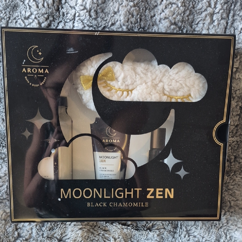 Bath And Body Works 🖤Moonlight Zen Black Chamomile Bath Set